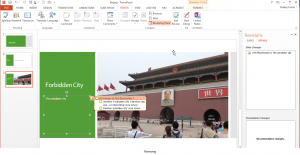 tracking changes in powerpoint 2013