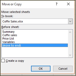 Moving or Copying Worksheet to Different Workbook
