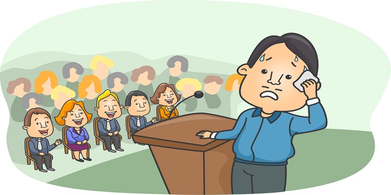 if you're nervous to present your speech you should