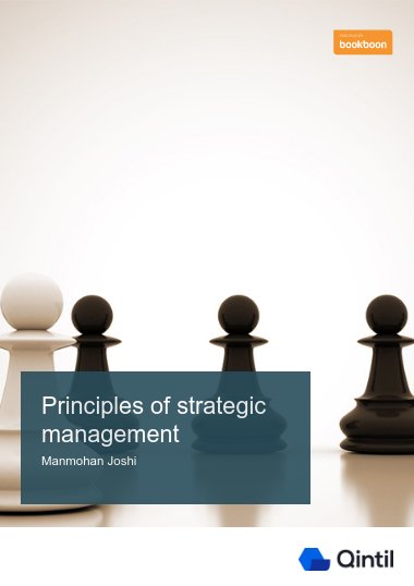 Principles of strategic management
