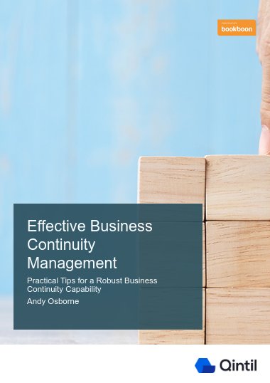 Effective Business Continuity Management