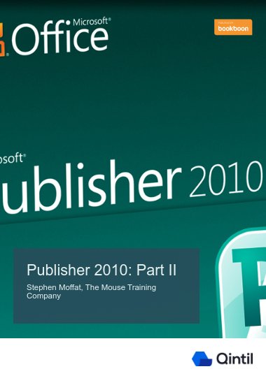 Publisher 2010: Part II