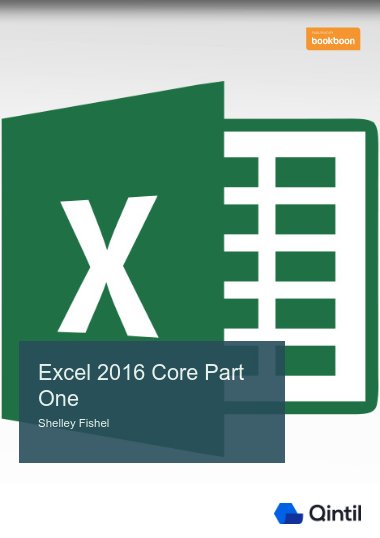 Excel 2016 Core Part One