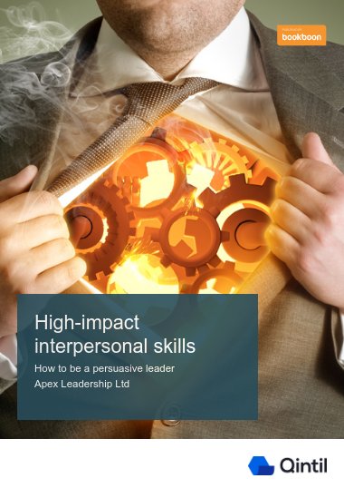High-impact interpersonal skills