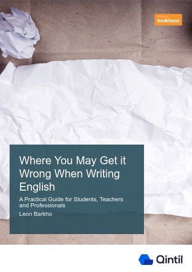 Where You May Get it Wrong When Writing English
