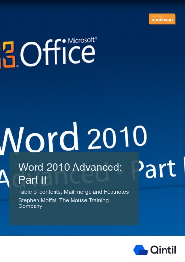 Word 2010 Advanced: Part II