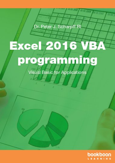 Excel 2016 VBA programming