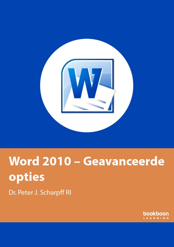 Word 2010 – Geavanceerde opties