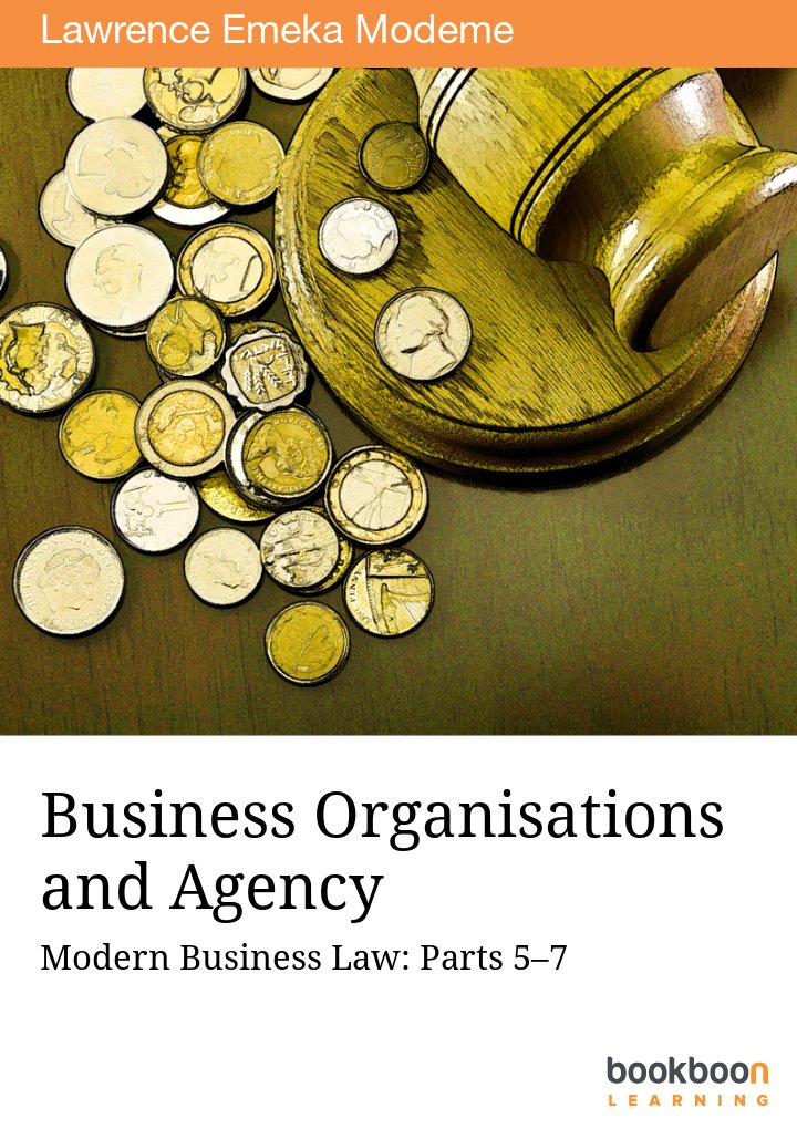 business organisations and agency modern business law