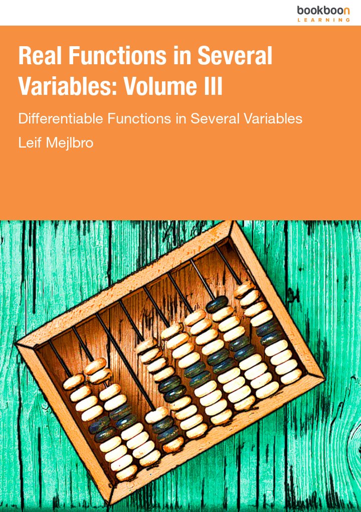 Real Functions in Several Variables: Volume III Differentiable Functions in Several Variables icon